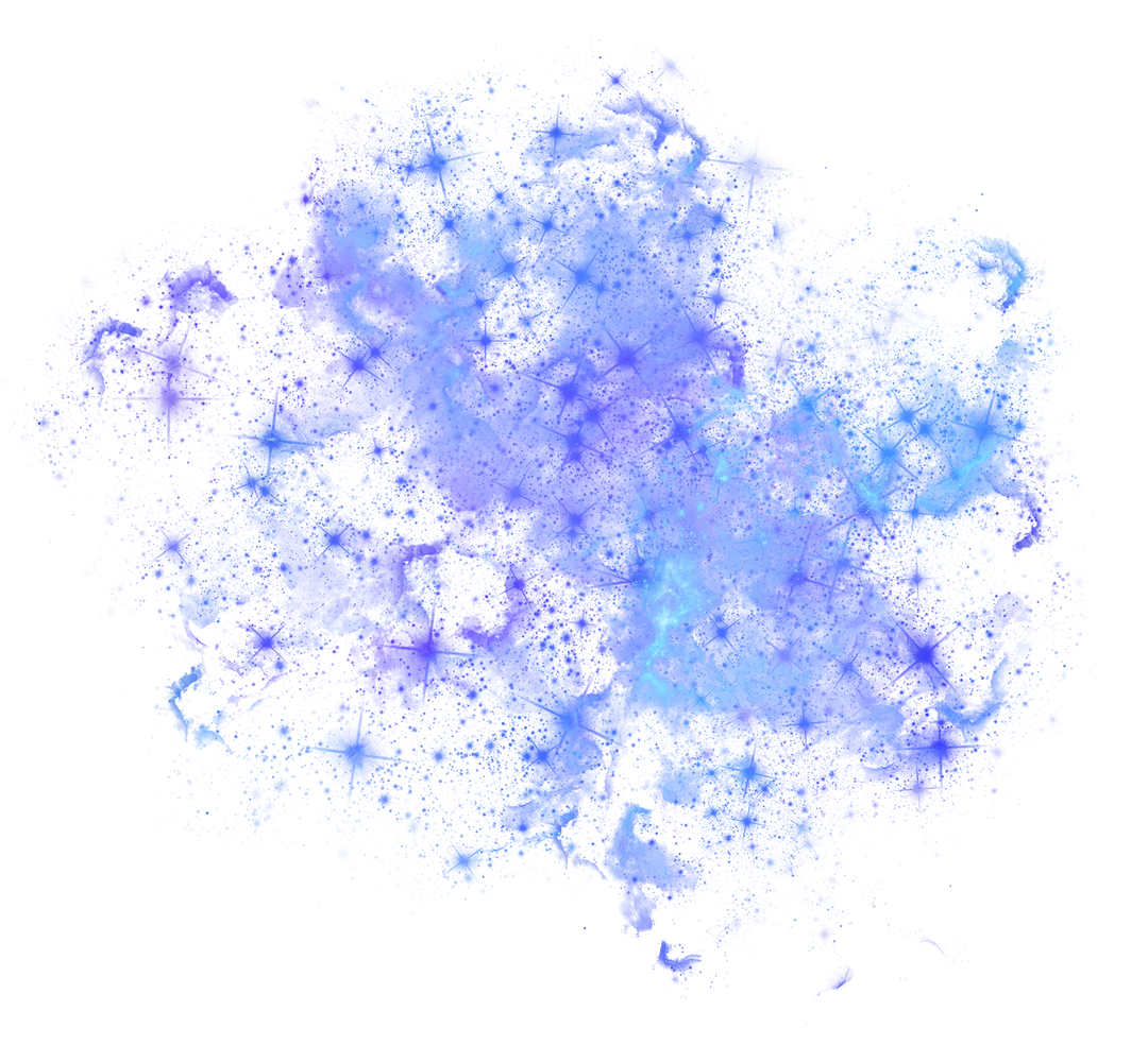 Blue And Purple Galaxy Shape